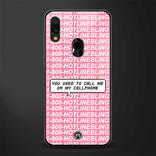 1800 hotline bling phone cover for redmi 7redmi y3 