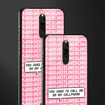 1800 hotline bling phone cover for redmi 8 