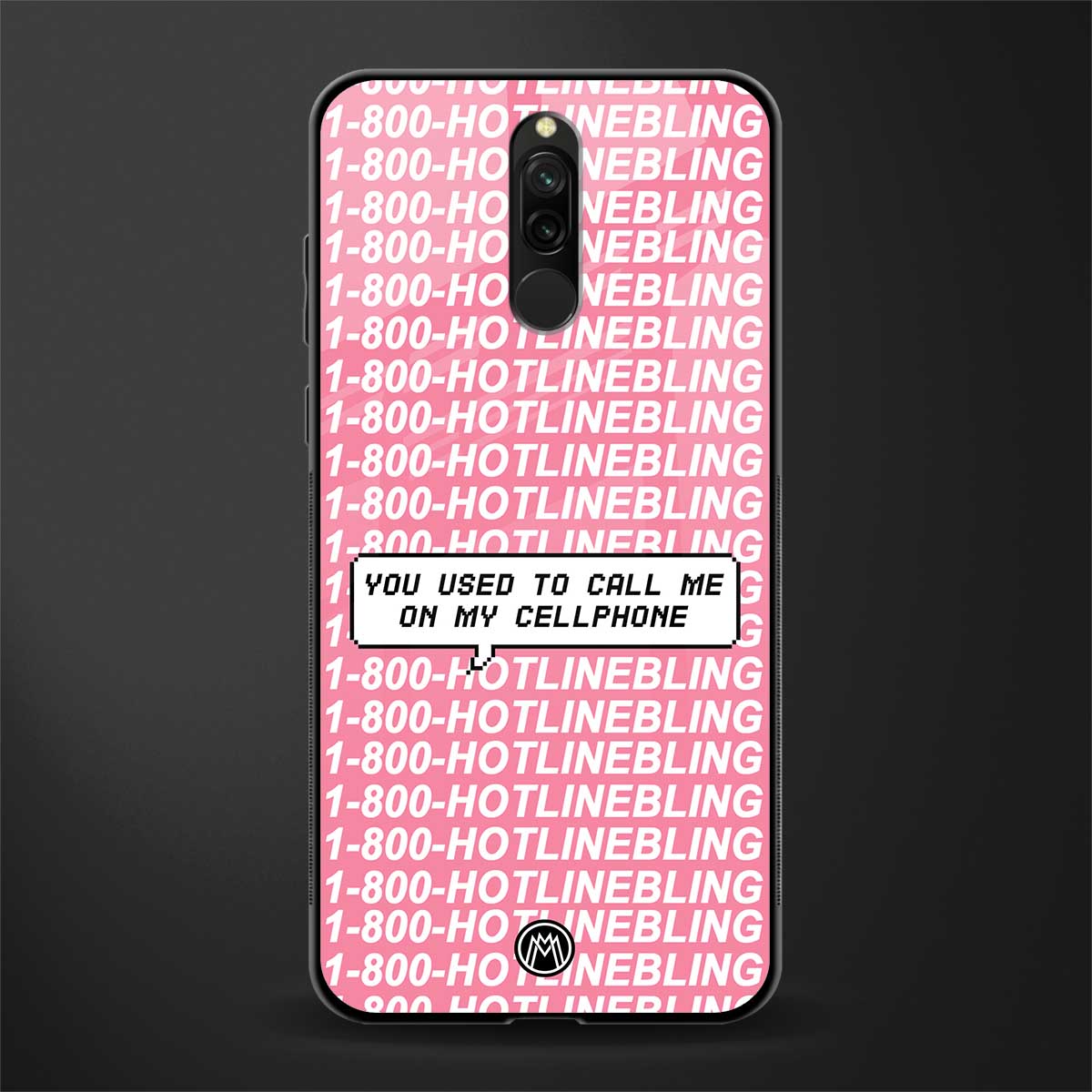 1800 hotline bling phone cover for redmi 8 