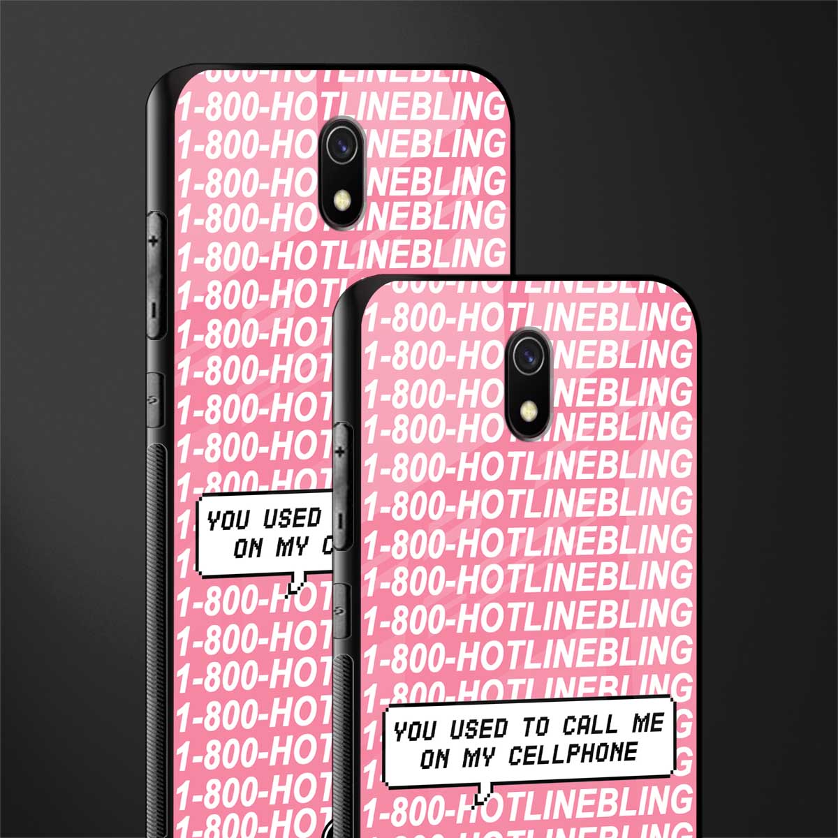 1800 hotline bling phone cover for redmi 8a 