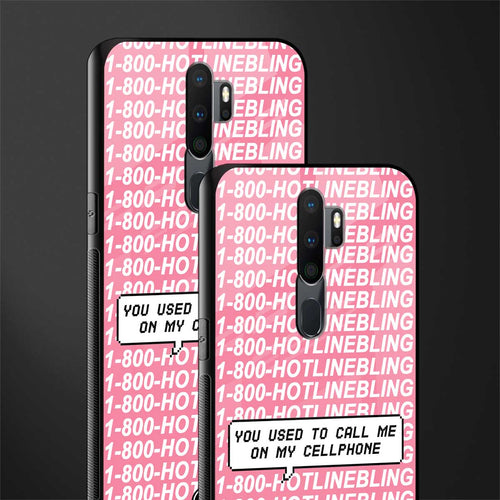 1800 hotline bling phone cover for oppo a9 2020 