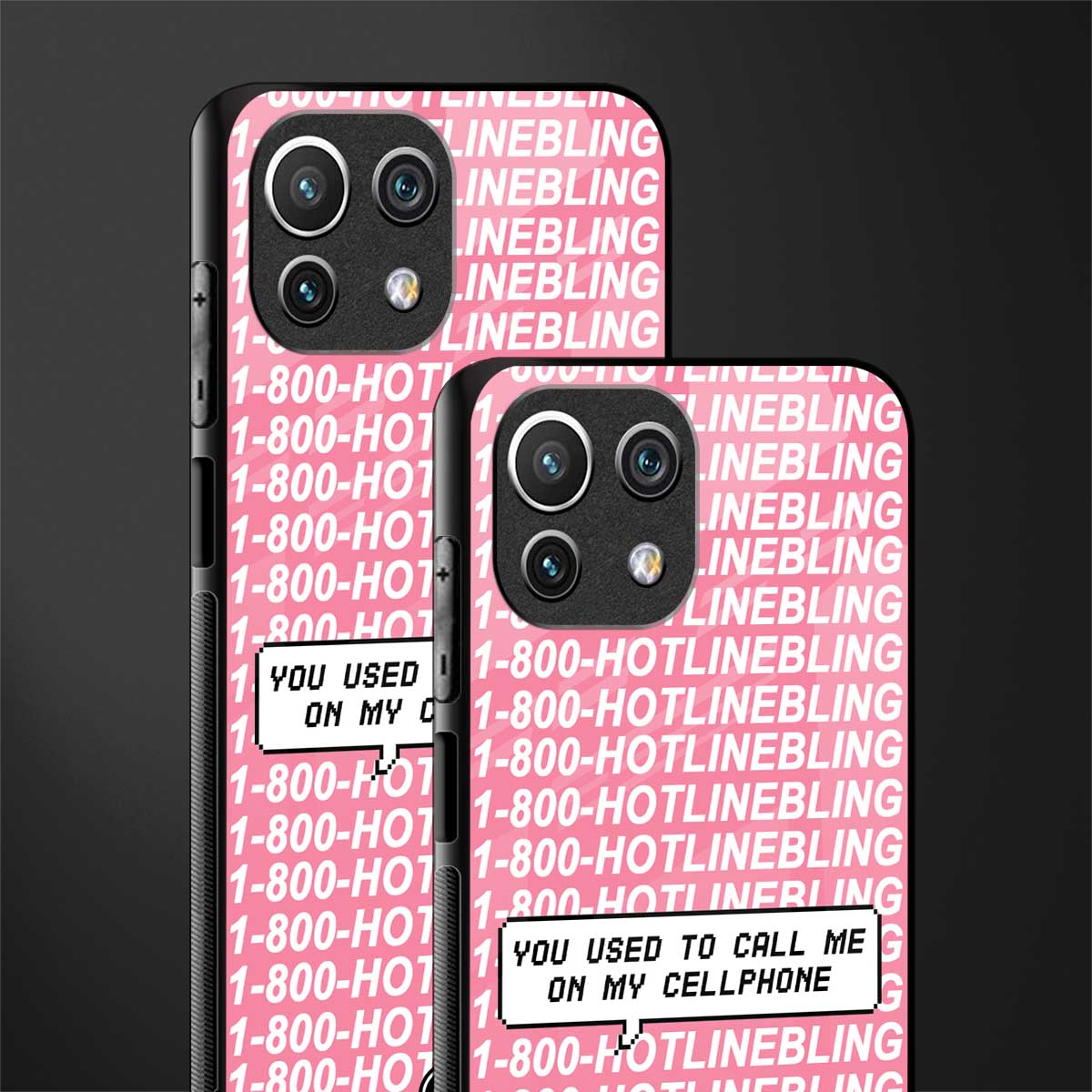 1800 hotline bling phone cover for mi 11 lite 