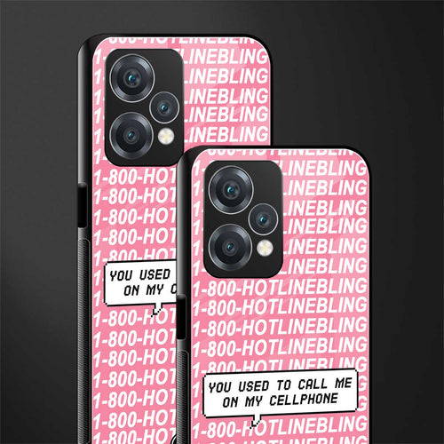 1800 hotline bling back phone cover | glass case for realme 9 pro 5g