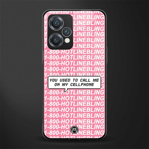 1800 hotline bling back phone cover | glass case for realme 9 pro 5g