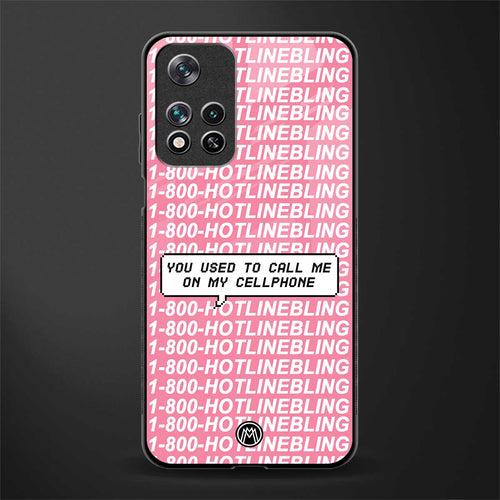 1800 hotline bling phone cover for poco m4 pro 5g 