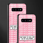 1800 hotline bling phone cover for samsung galaxy s10 plus 