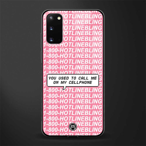 1800 hotline bling phone cover for samsung galaxy s20 