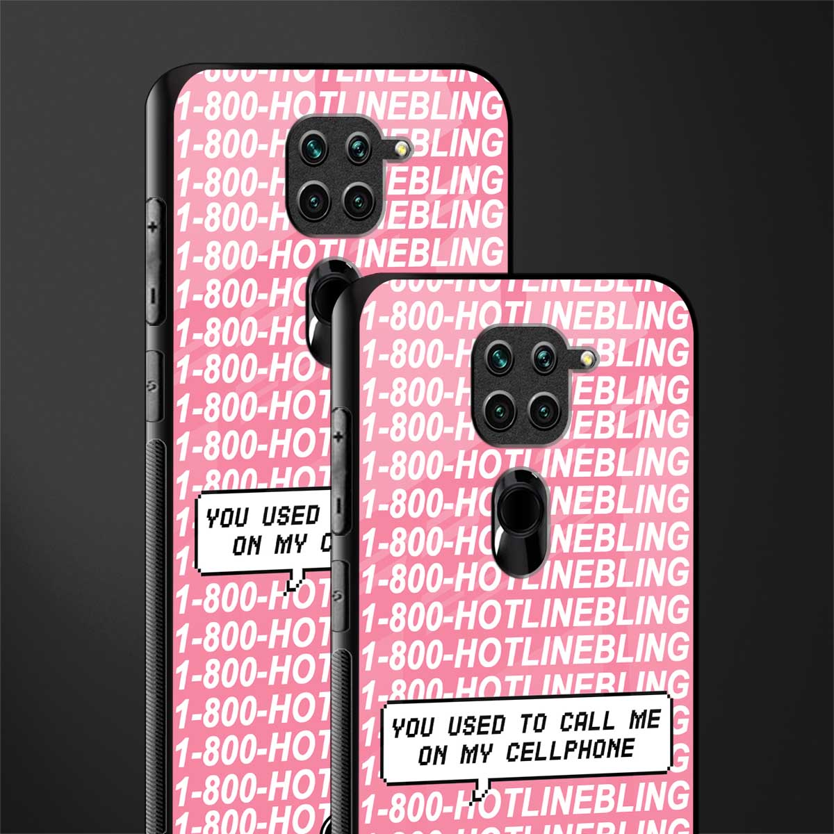 1800 hotline bling phone cover for redmi note 9 