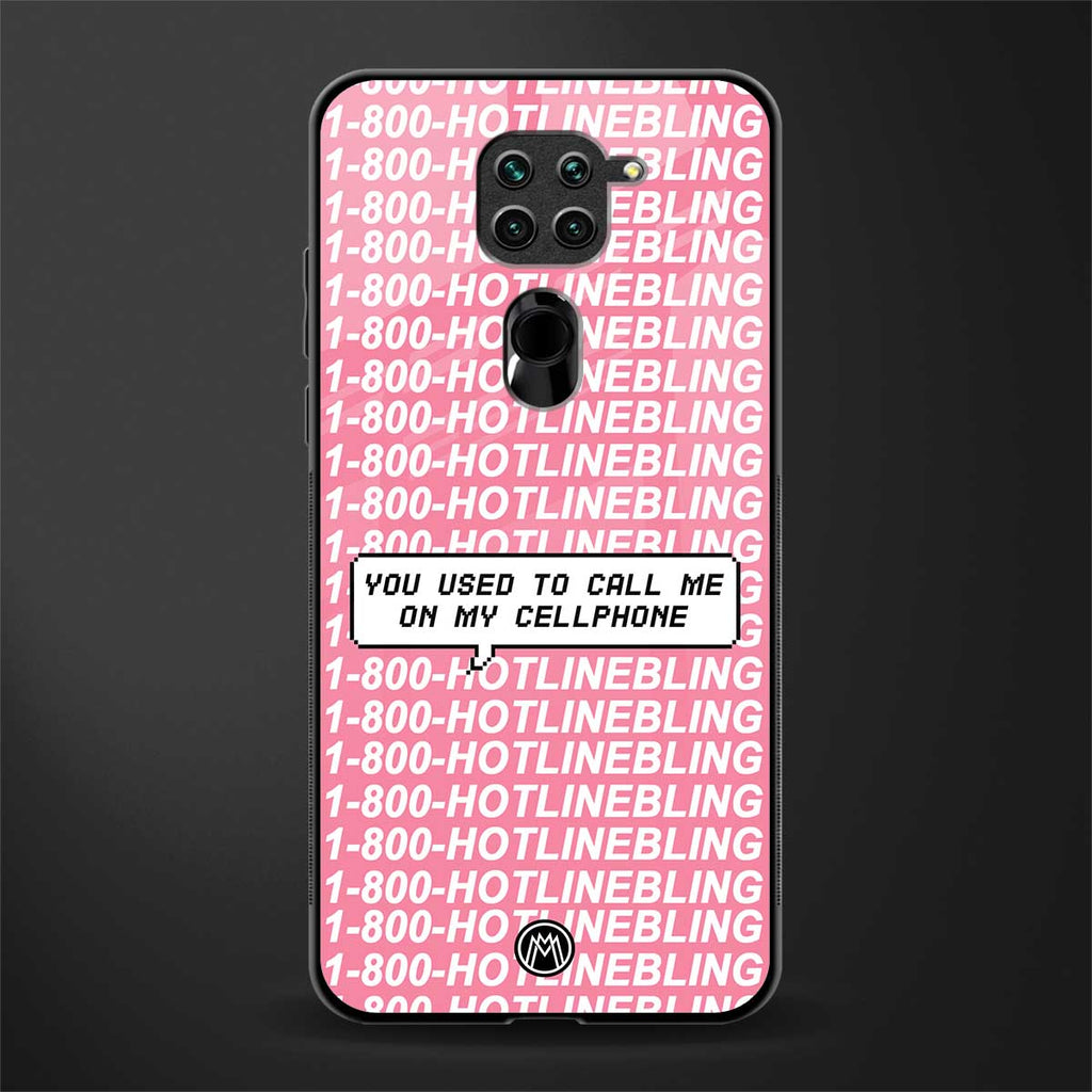 1800 hotline bling phone cover for redmi note 9 