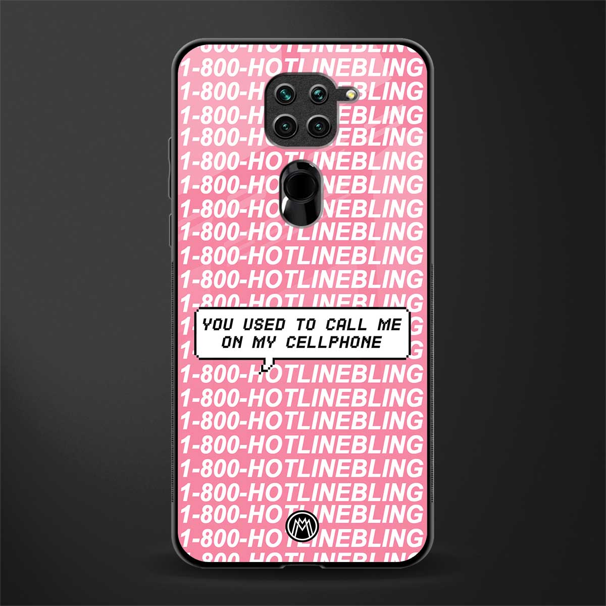 1800 hotline bling phone cover for redmi note 9 