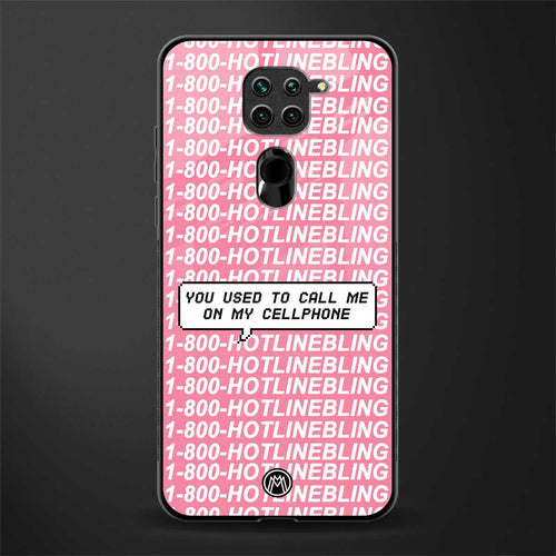 1800 hotline bling phone cover for redmi note 9 
