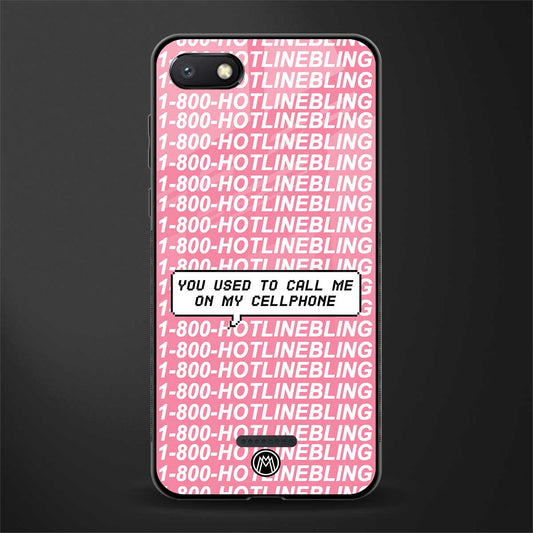 1800 hotline bling phone cover for redmi 6a 
