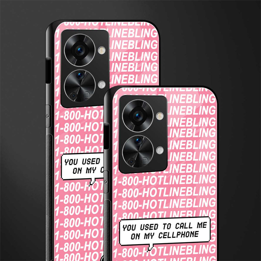 1800 hotline bling glass case for phone case | glass case for oneplus nord 2t 5g