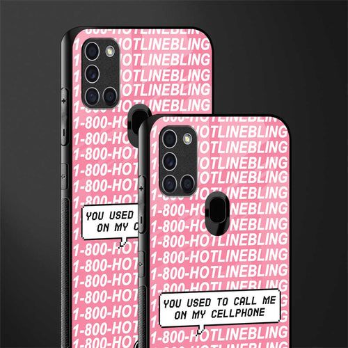 1800 hotline bling phone cover for samsung galaxy a21s 