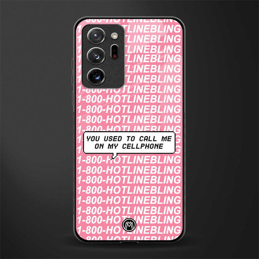 1800 hotline bling phone cover for samsung galaxy note 20 ultra 5g 