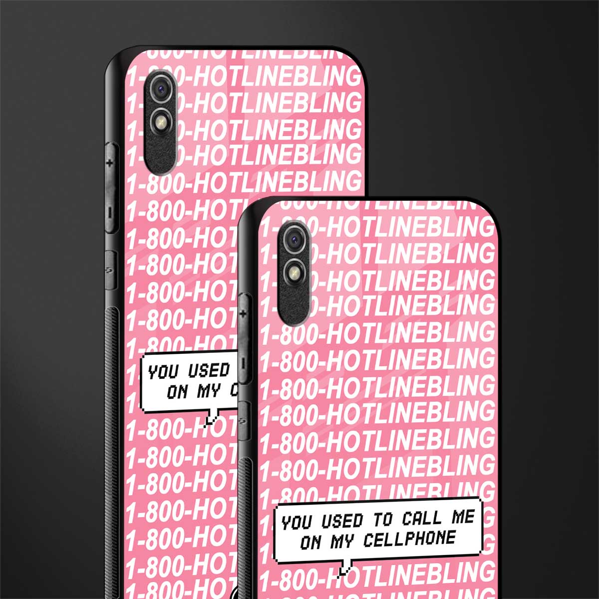 1800 hotline bling phone cover for redmi 9i 