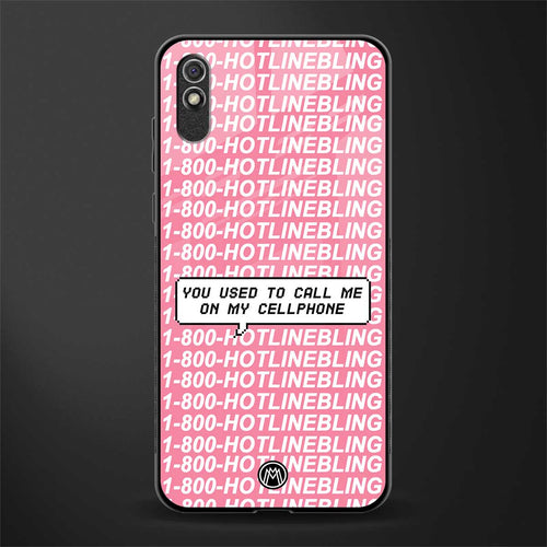 1800 hotline bling phone cover for redmi 9a 