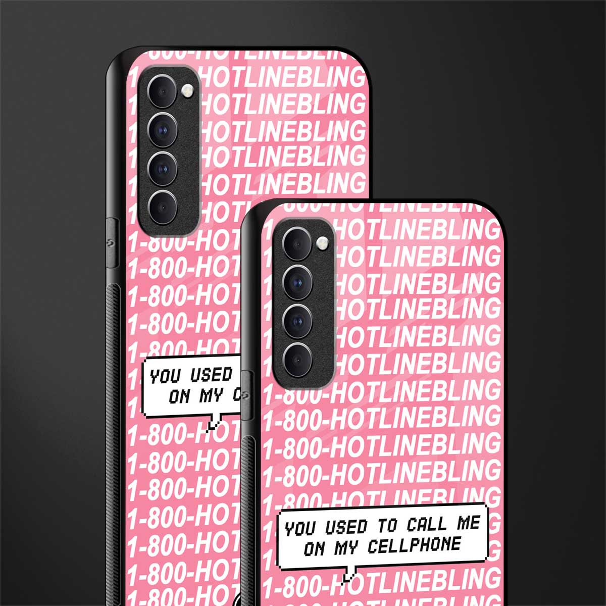 1800 hotline bling phone cover for oppo reno 4 pro 