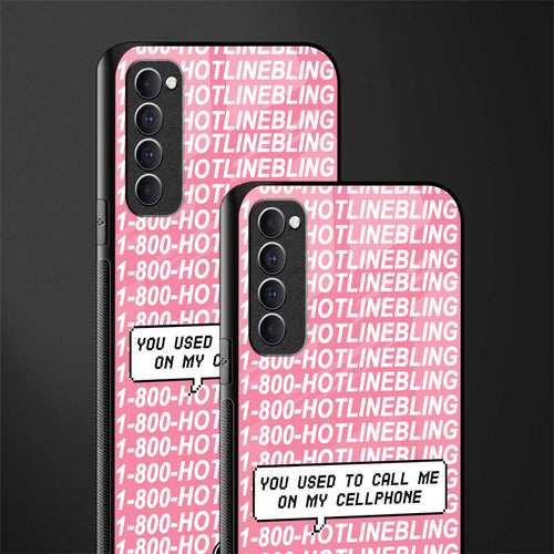 1800 hotline bling phone cover for oppo reno 4 pro 