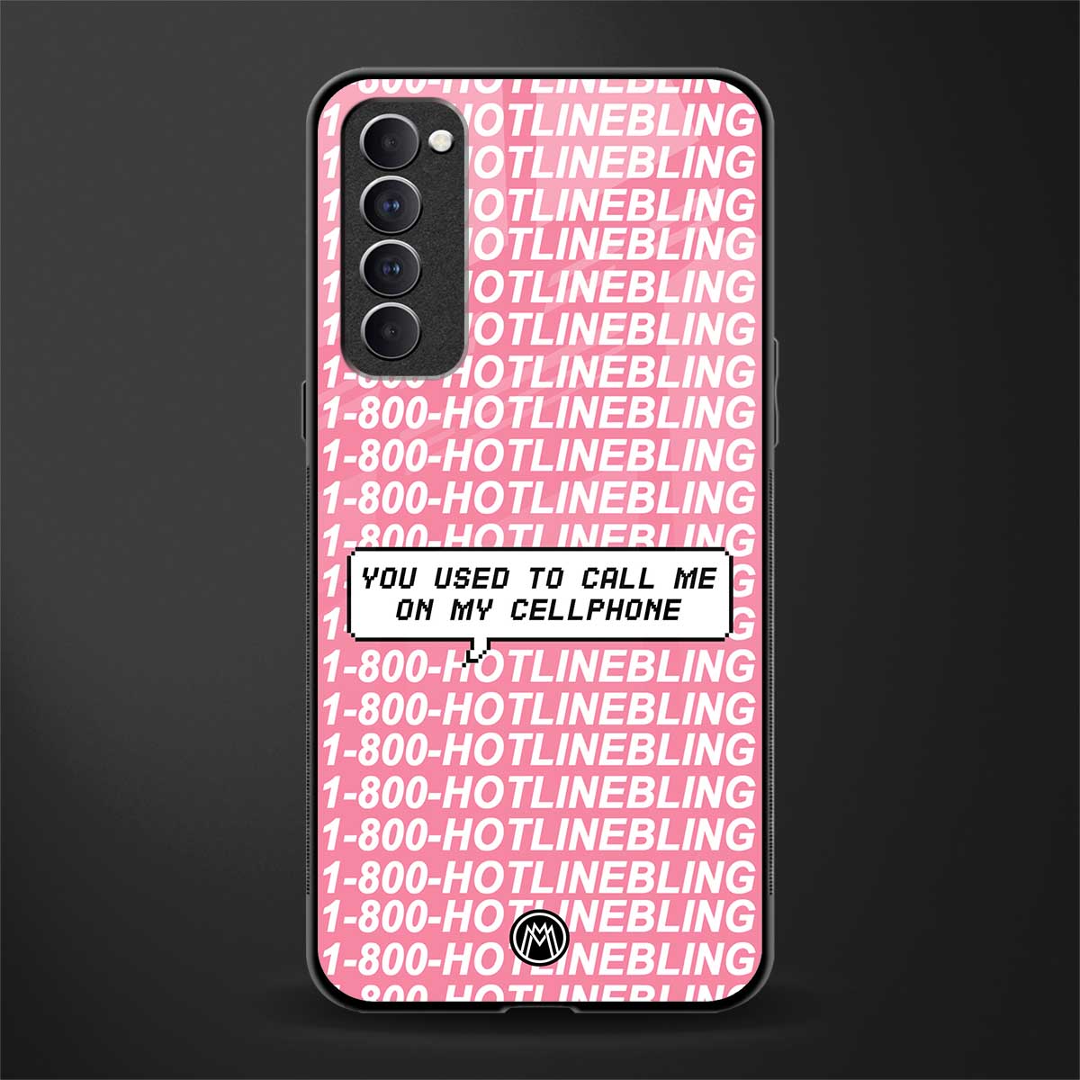 1800 hotline bling phone cover for oppo reno 4 pro 