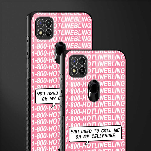 1800 hotline bling phone cover for redmi 9c 