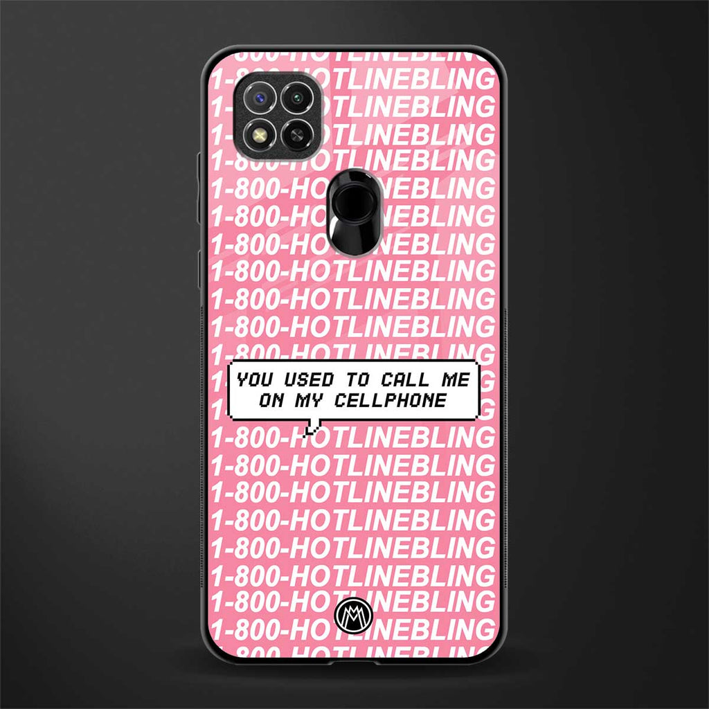 1800 hotline bling phone cover for redmi 9c 