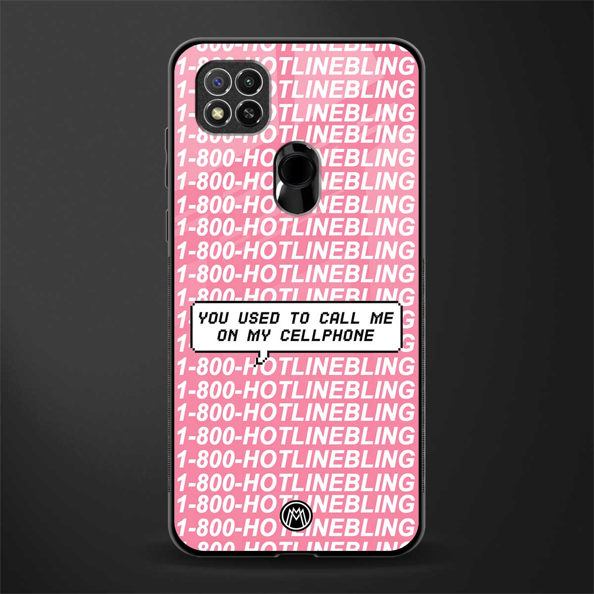 1800 hotline bling phone cover for redmi 9c 