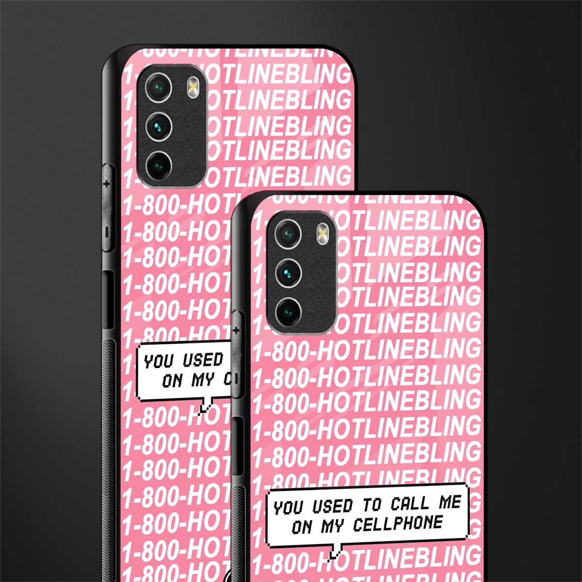 1800 hotline bling phone cover for poco m3 