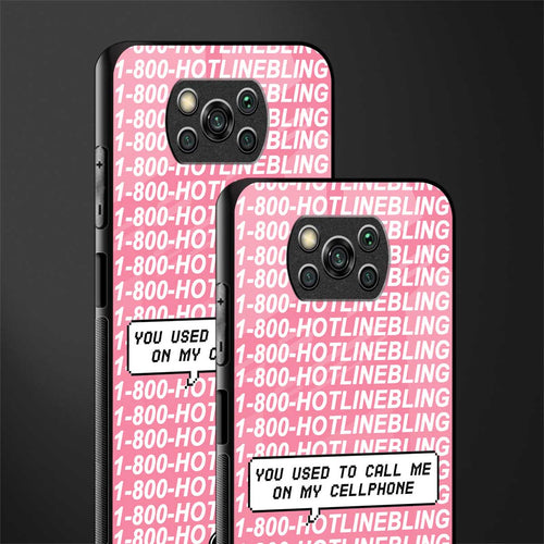 1800 hotline bling phone cover for poco x3 