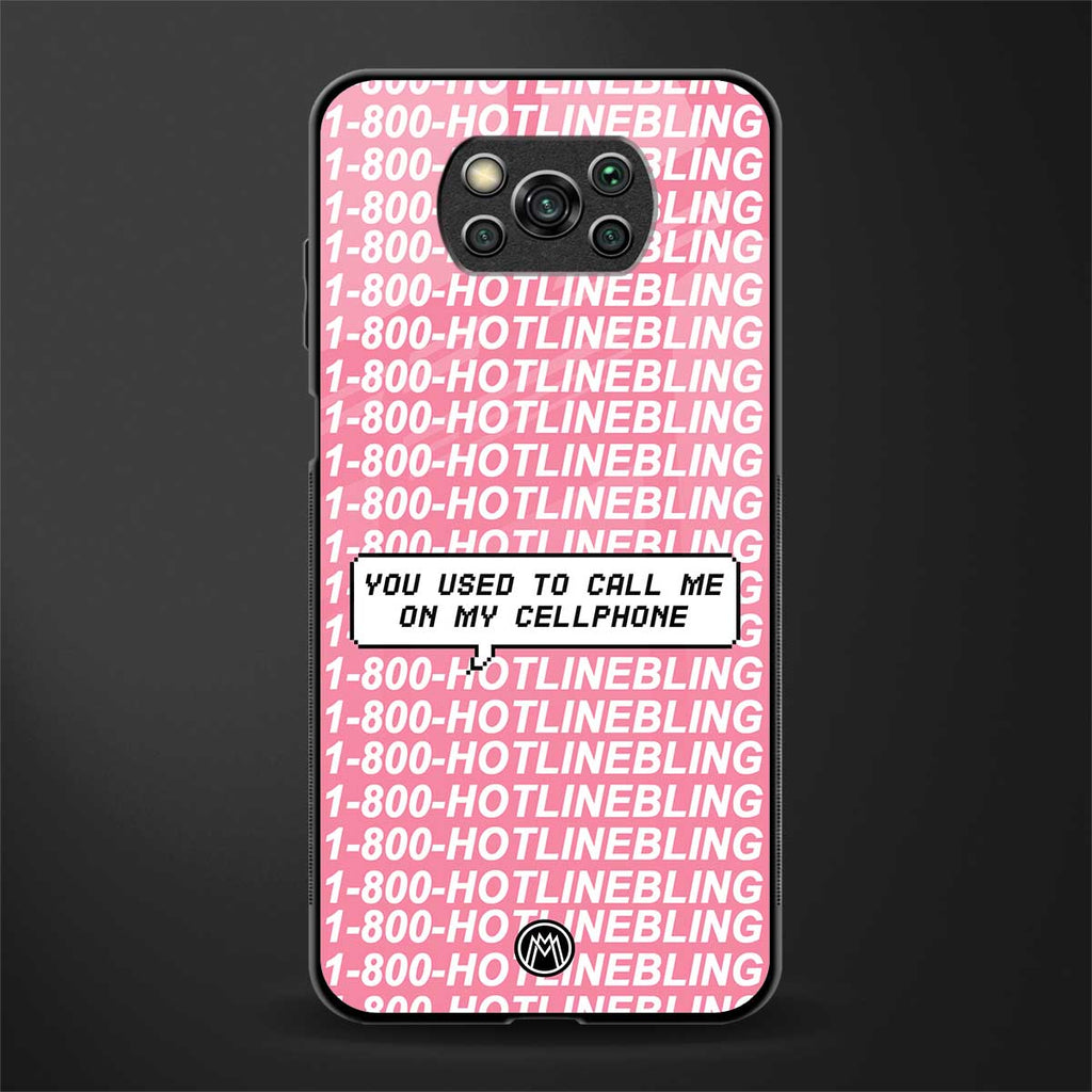 1800 hotline bling phone cover for poco x3 