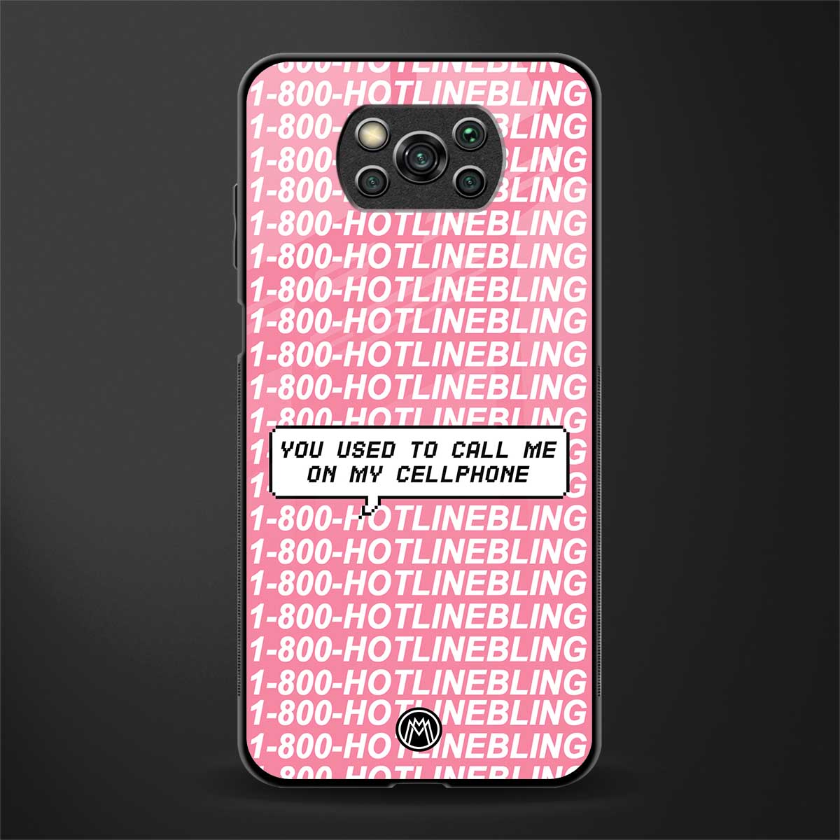 1800 hotline bling phone cover for poco x3 