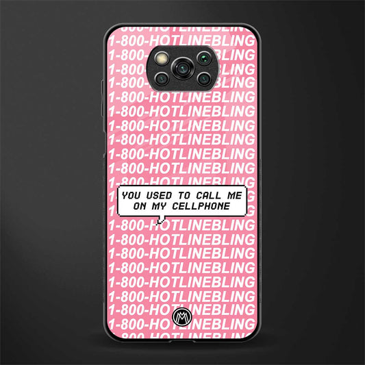 1800 hotline bling phone cover for poco x3 