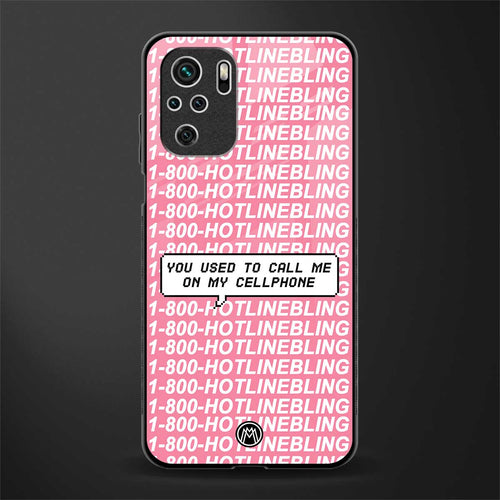 1800 hotline bling phone cover for redmi note 10 