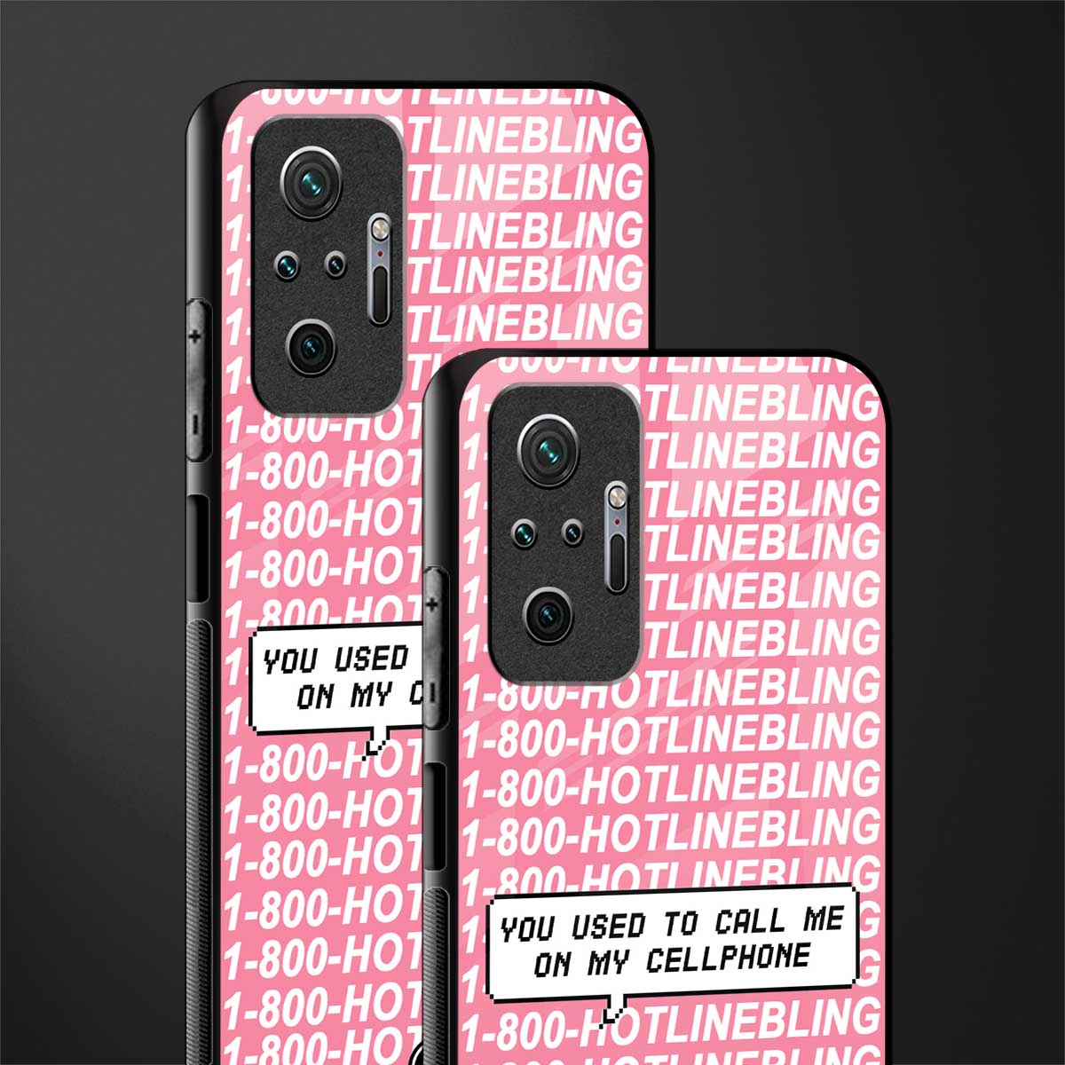1800 hotline bling phone cover for redmi note 10 pro max 