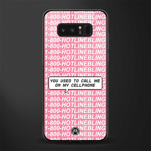 1800 hotline bling phone cover for samsung galaxy note 8 
