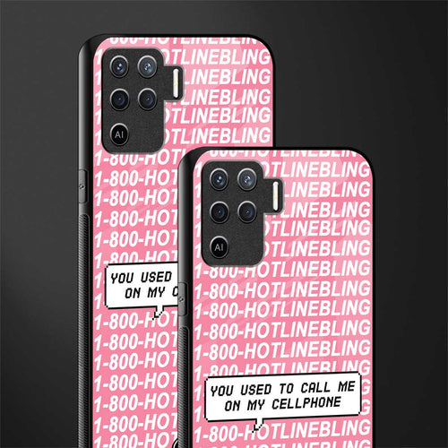 1800 hotline bling phone cover for oppo f19 pro 