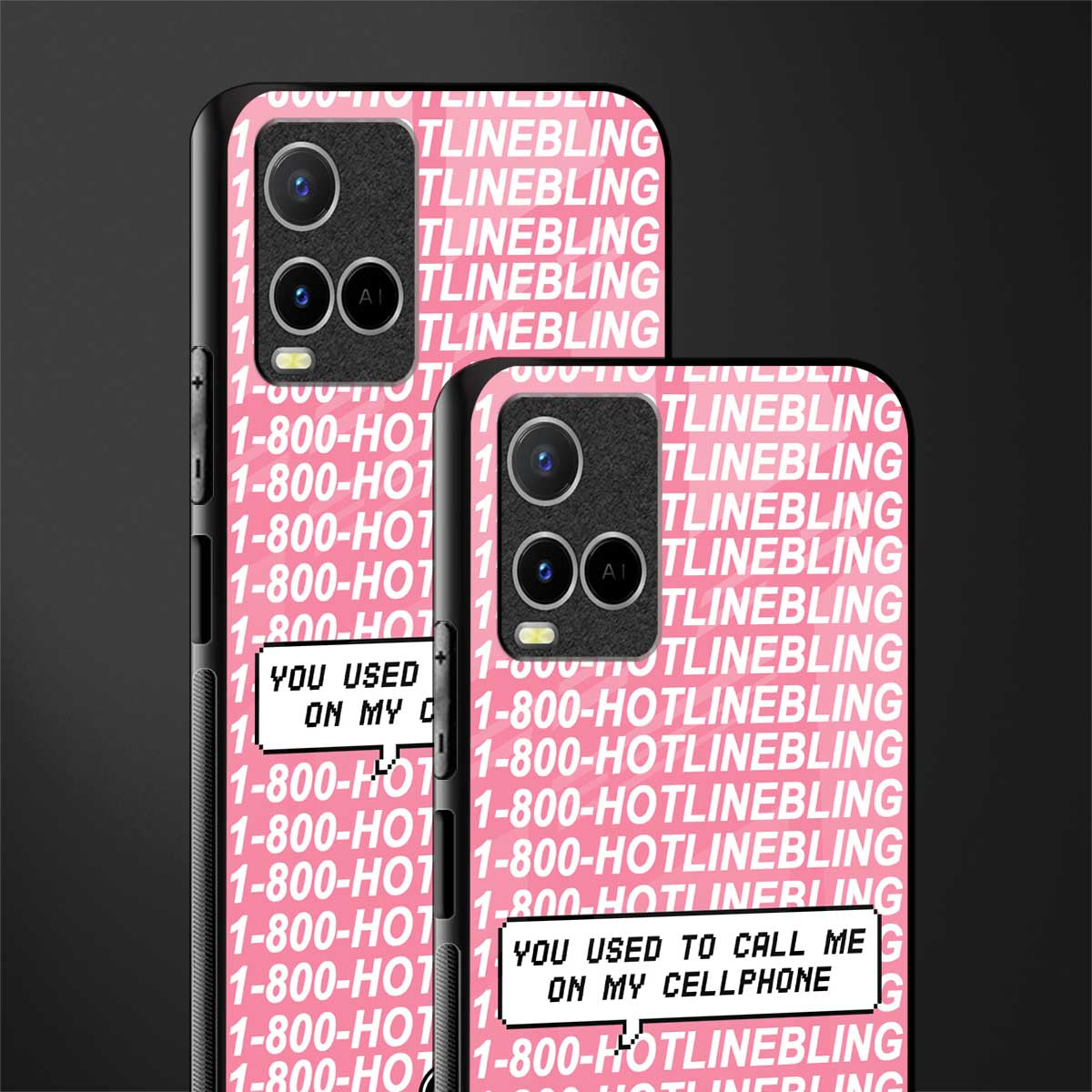 1800 hotline bling phone cover for vivo y21a 