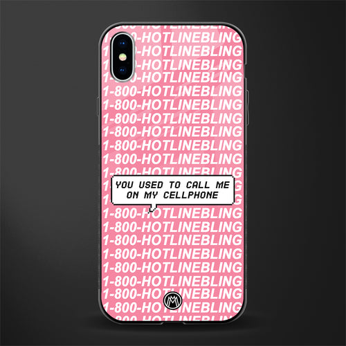 1800 hotline bling phone cover for iphone xs max 