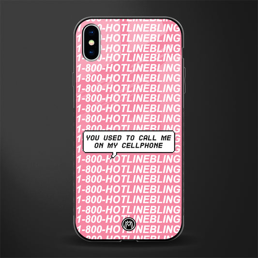 1800 hotline bling phone cover for iphone xs max 