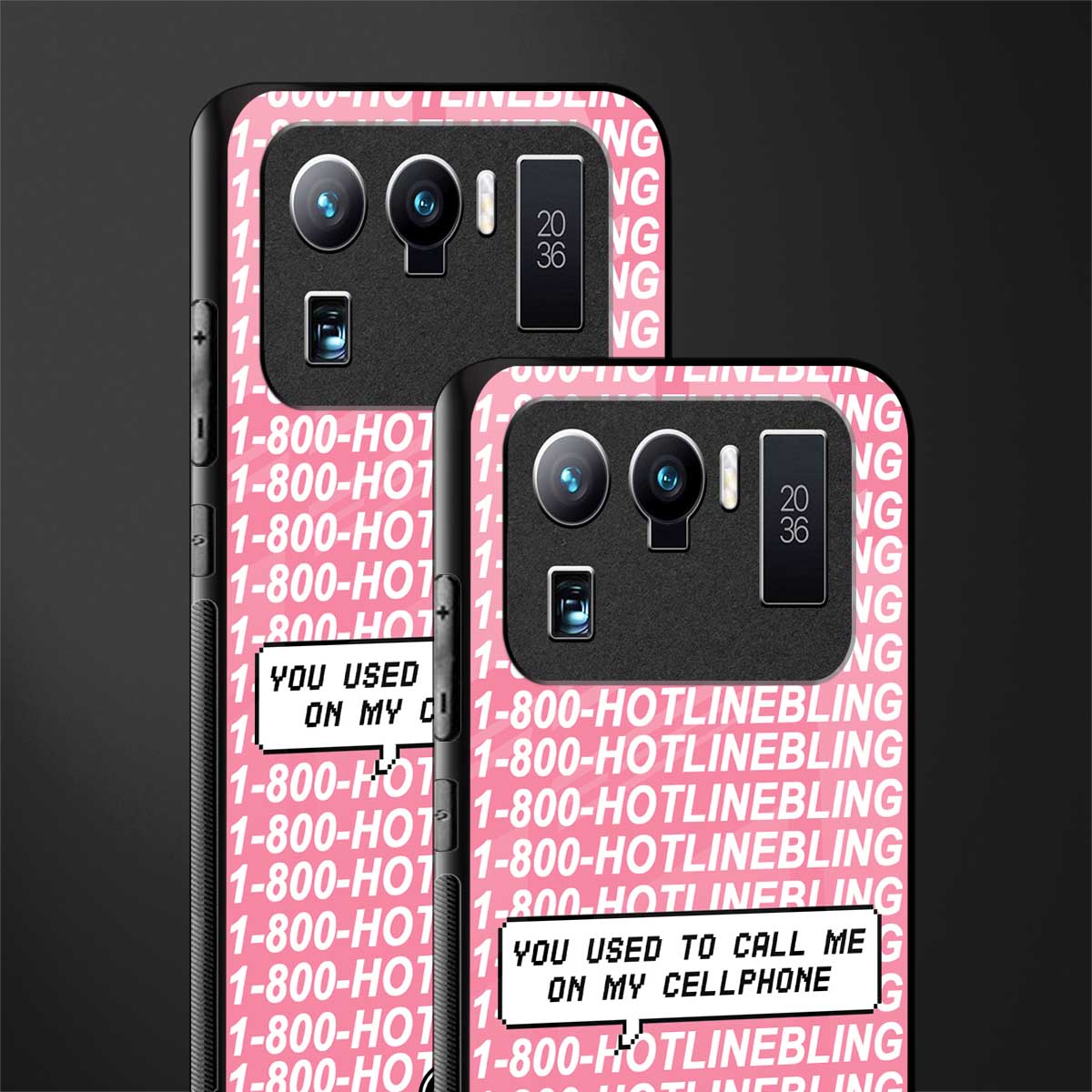 1800 hotline bling phone cover for mi 11 ultra 5g 