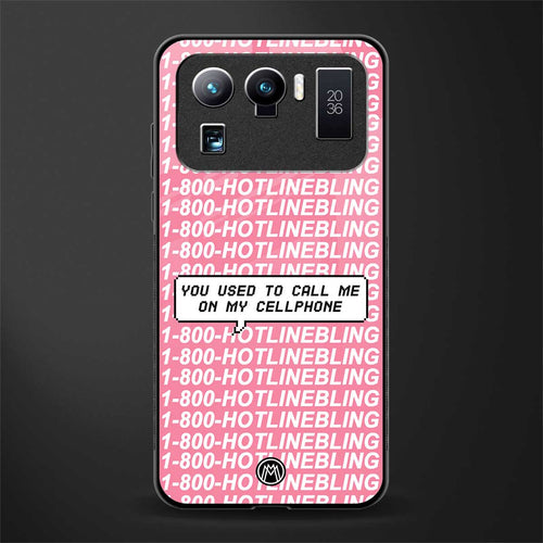 1800 hotline bling phone cover for mi 11 ultra 5g 
