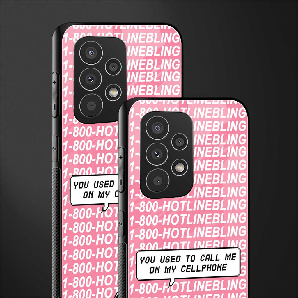 1800 hotline bling back phone cover | glass case for samsung galaxy a23