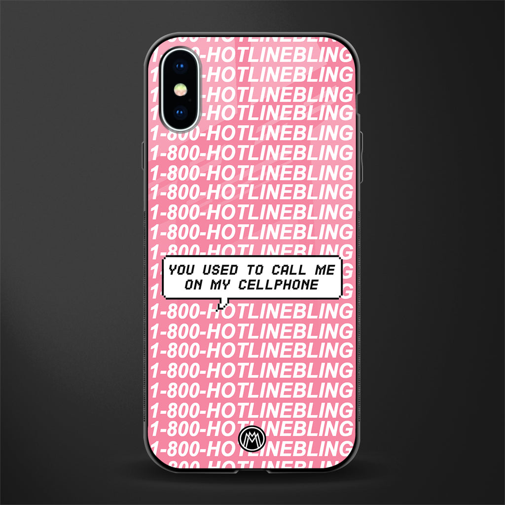 1800 hotline bling phone cover for iphone x 