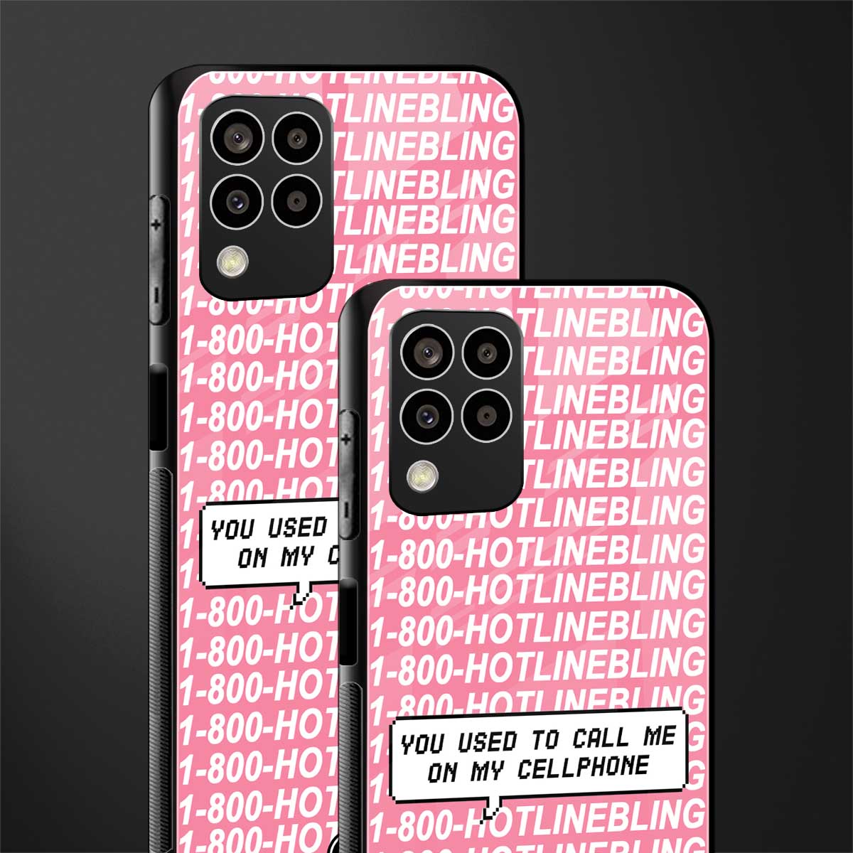 1800 hotline bling back phone cover | glass case for samsung galaxy m33 5g