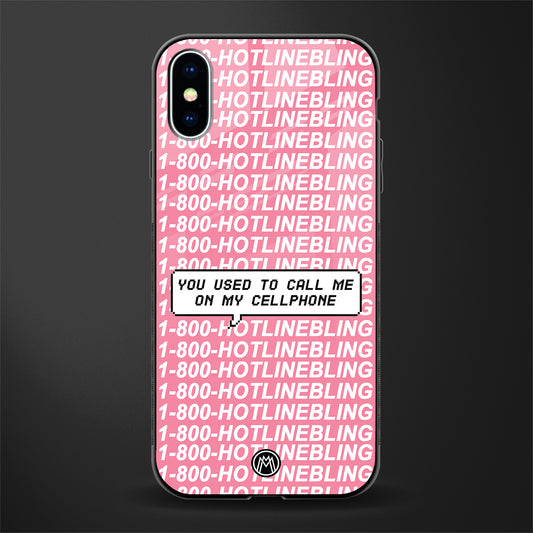 1800 hotline bling phone cover for iphone xs 