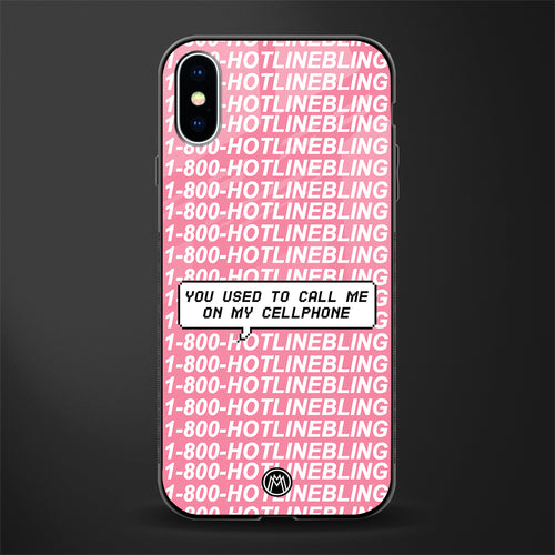 1800 hotline bling phone cover for iphone xs 
