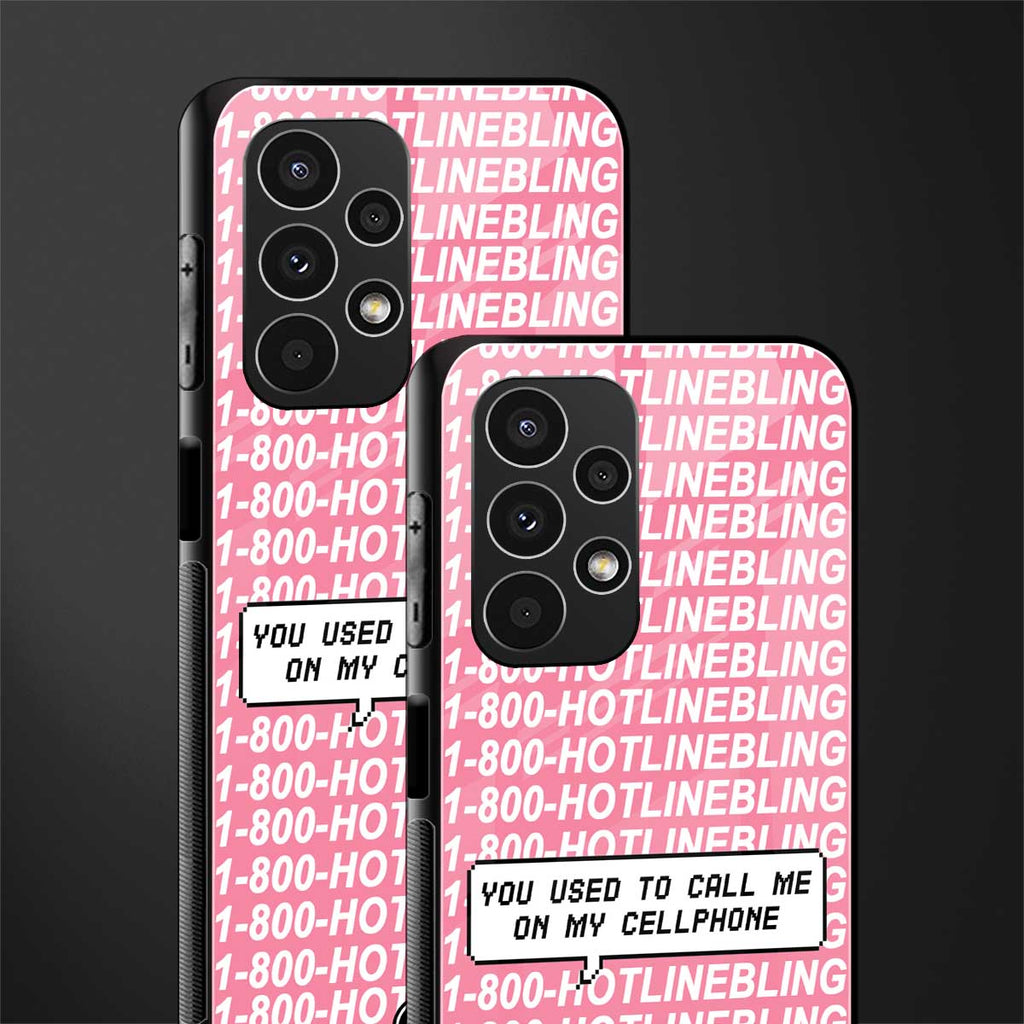 1800 hotline bling back phone cover | glass case for samsung galaxy a13 4g