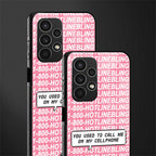 1800 hotline bling back phone cover | glass case for samsung galaxy a13 4g