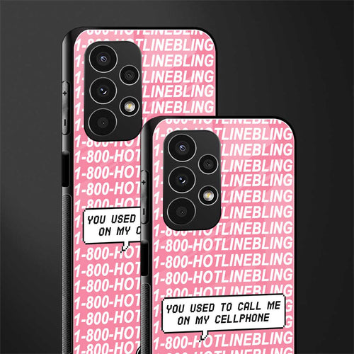 1800 hotline bling back phone cover | glass case for samsung galaxy a13 4g