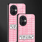 1800 hotline bling back phone cover | glass case for oppo f21 pro 5g